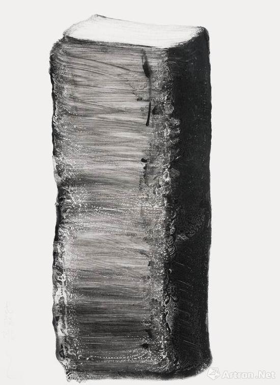 �ڹ� ˮī˼ά ��ʯ ��ʱ���й��� ϵ��֮��ʮ��No.34�� Ӳ��ֽˮī������ 119×90 cm 2016